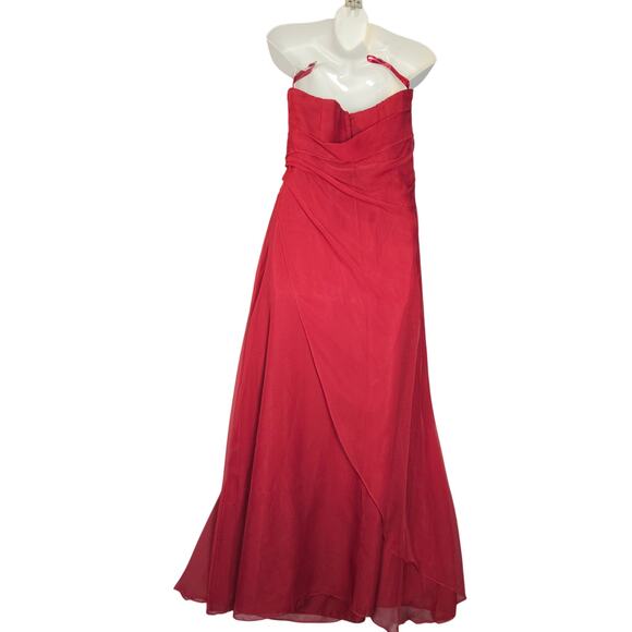 Mori Lee by Madeline Gardner Womens 7/8 Maxi Dress Strapless Prom Formal Gown - Picture 4 of 16